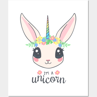 Cute I'm a Unicorn design Posters and Art